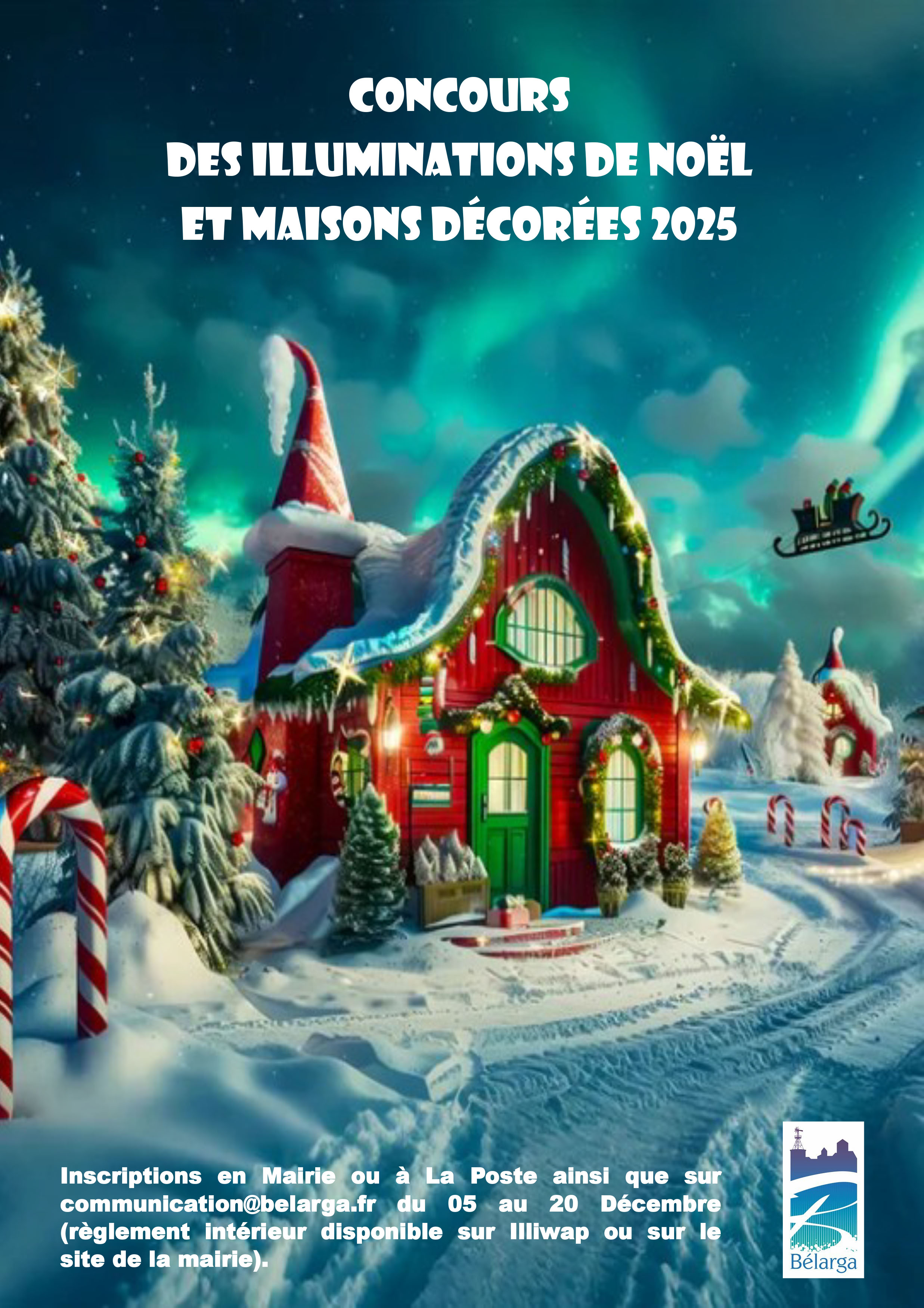 affiche concours de noel 2025