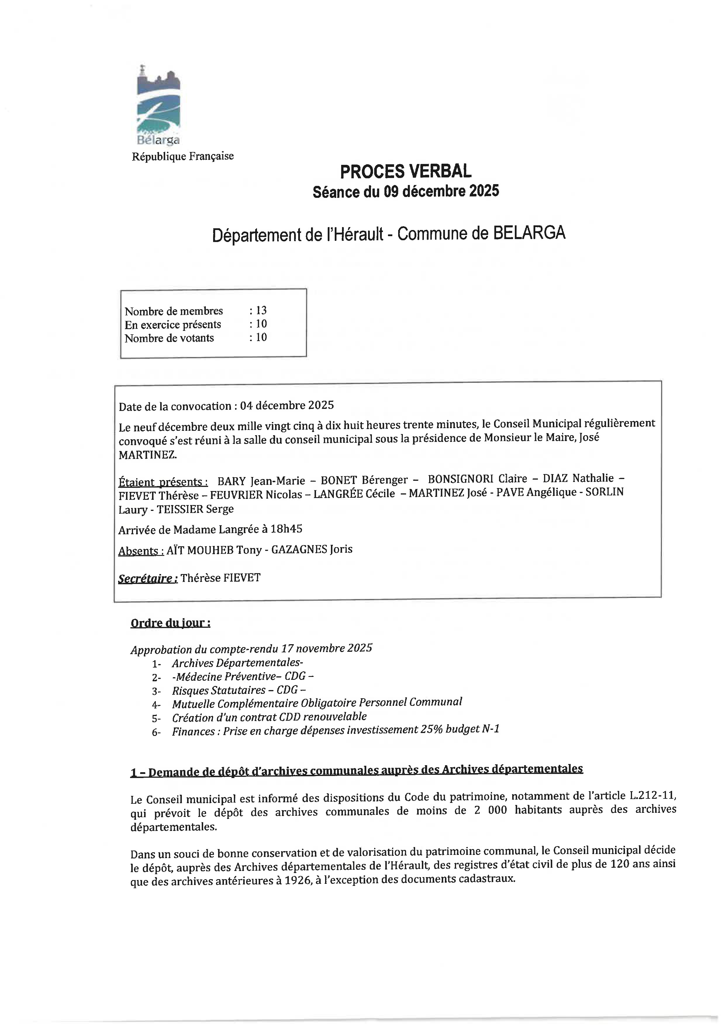 2025 12 09 PV 09 décembre 2025